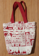 Nuormartta Raija Kortelaisen ompelema uniikki kauppakassi.